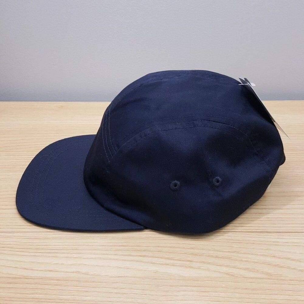 SUN + STONE Mens Hat Solid Navy Blue 5 Panel One Size